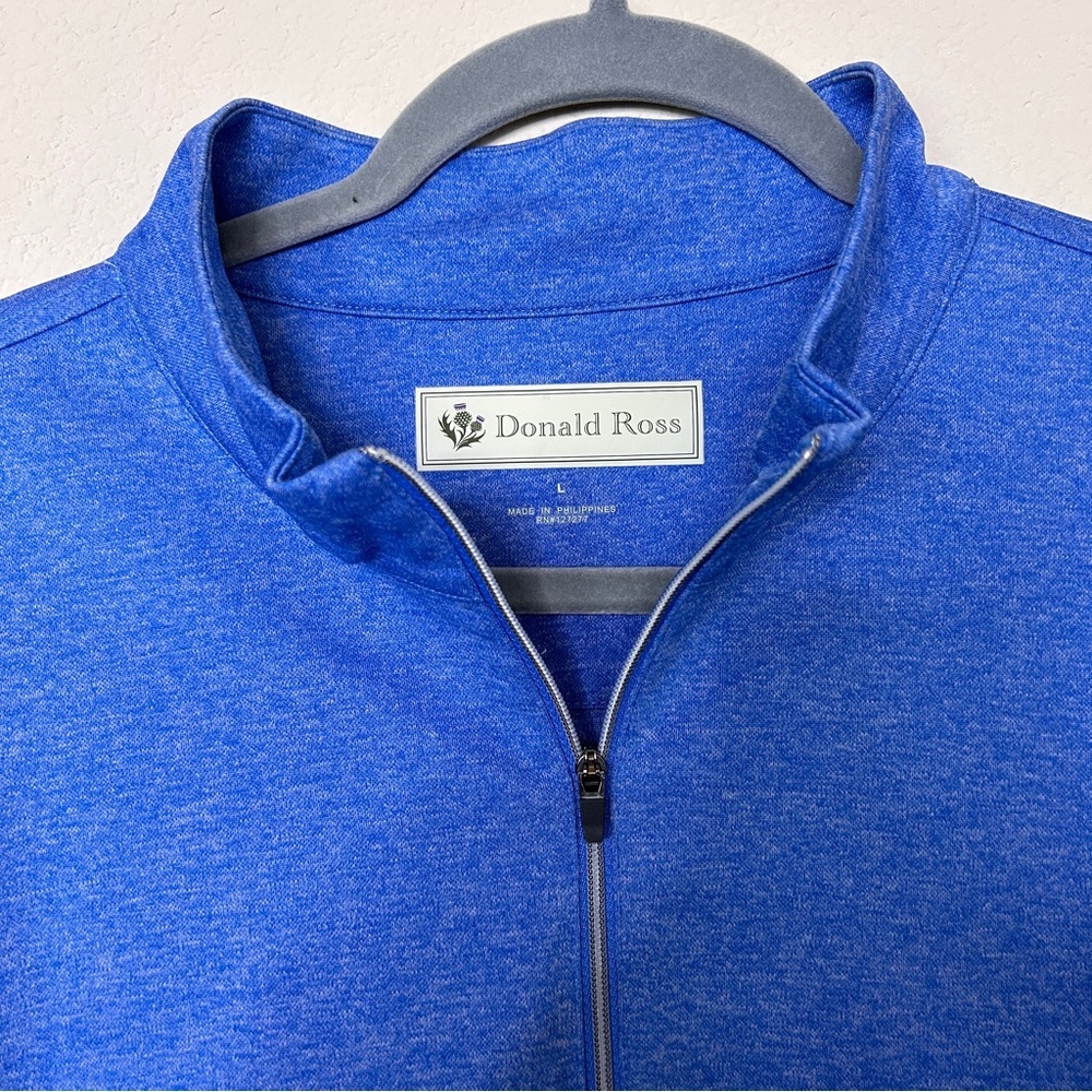 Donald Ross men’s half zip golf pull over jacket size Large - Picture 4 of 8